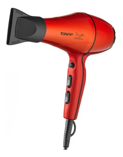 Tsecador De Cabelo Taiff Style Profissional 2000w - Cores Cor Vermelho 220V