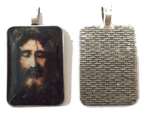 5 Medallas Santa Faz Rostro Cristo Jesus Mide 3.5cm X 2.5cm