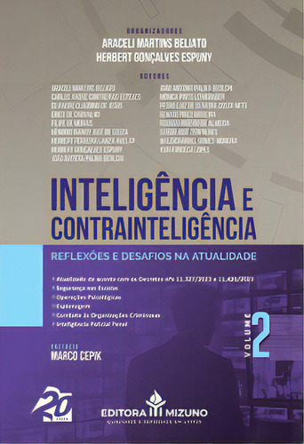 Inteligência E Contrainteligência, De Espuny Gonçalves. Editora Mizuno, Capa Mole Em Português
