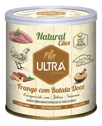 Ração Úmida Ultra Gourmet Cães Frango E Batata Doce 300g