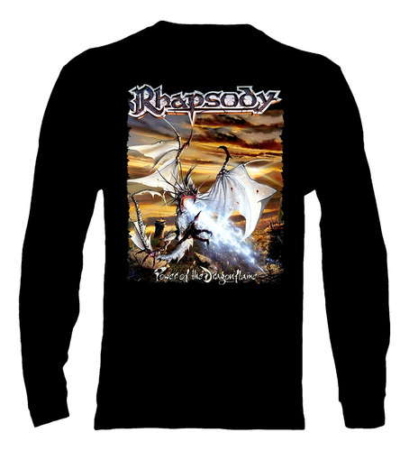 Polera Manga Larga Rhapsody - Ver 13 - Power Of The Dragonfl