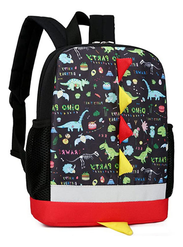 Mochila De Dinosaurio Lindo Preescolar Para Niños Con Correa