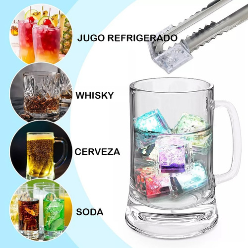 De 30 Luces Led De Cubitos De Hielo Brillantes Para Uso En