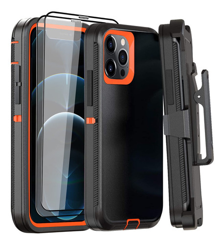 Funda Para iPhone 12 Pro Max De 6.7 Pulgadas Con Clip Para C