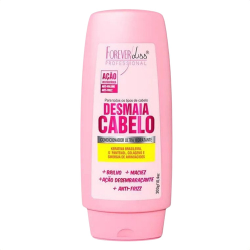 Kit Forever Liss Desmaia Cabelo Pente Golfinho Beauty Secret