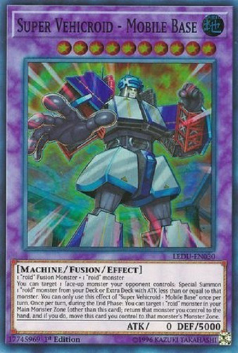 Súper Vehicroid - Base Móvil Super Raro Yugioh