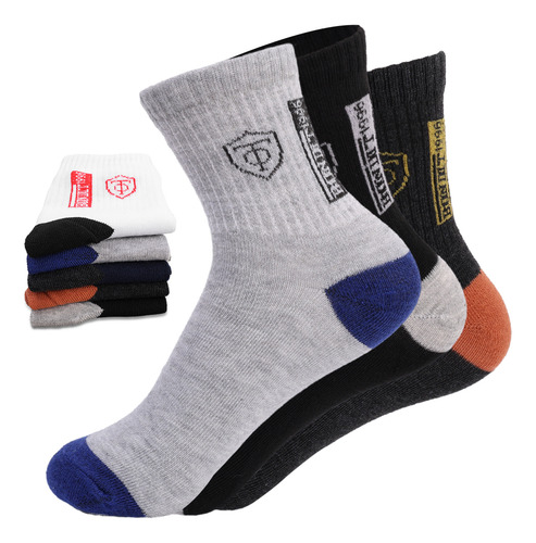 Calcetines Deportivos De Algodón Transpirable Para Hombre, 5