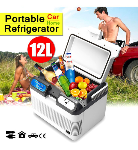 12l 12v220v Mini Refrigerador Coche Camión Camping Casa Nev 