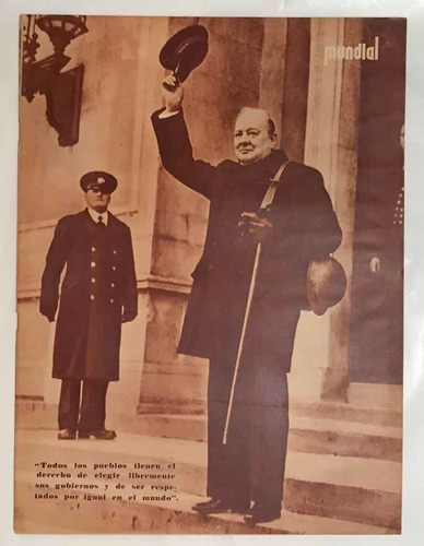 Revista Mundial N° 19 Segunda Guerra Mundial Churchill 1941