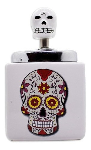 Cenicero Diseño Calavera Catrina Sistema Push Down