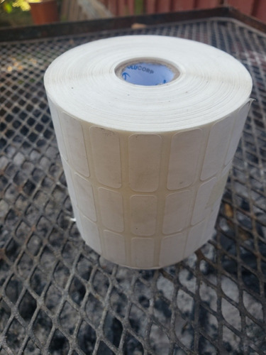 Rollo 3000 Etiquetas Autoadhesivas 30x12 Mm Semibrillo