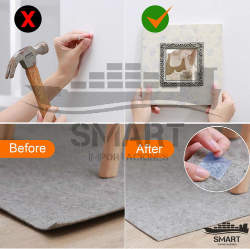 Imagen 7 de 7 de Cinta Adhesiva Mágica Nano Tape Doble Faz 30mm X 5mts.