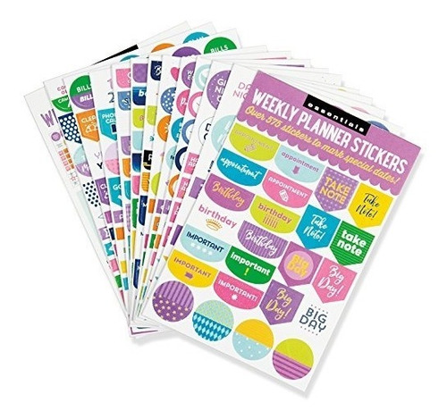 Book : Essentials Weekly Planner Stickers (set Of 575 Sti...