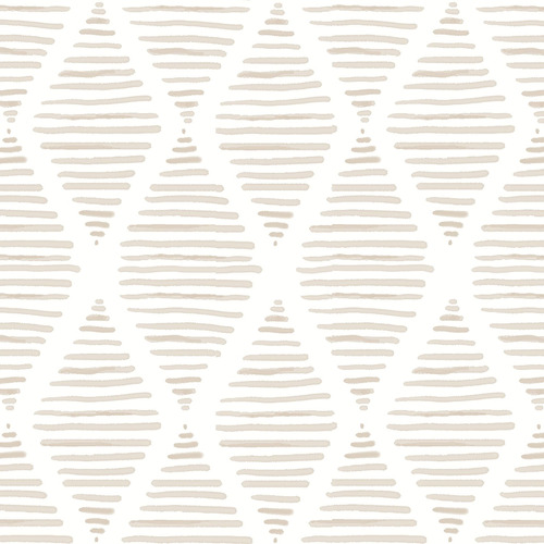 Papel Tapiz Moderno Raya Para Despegar Contacto Beige Blanco