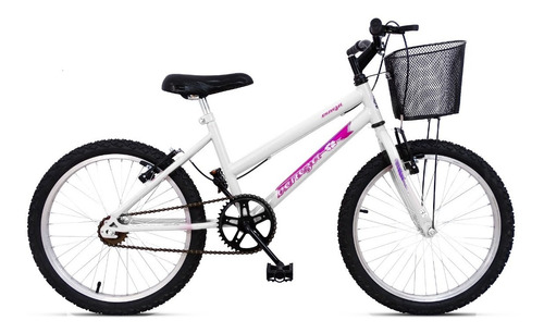 Bicicleta Infantil Aro 20 Feminina C/cesta Dnk Ello 