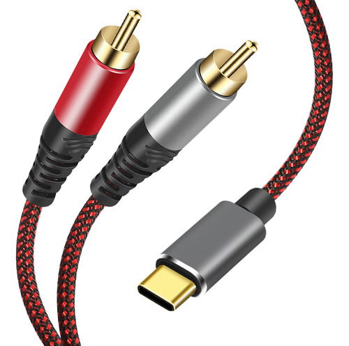 Usb C A 2 Rca Cable De Audio 3ft, Tipo-c A Rca Hombre A Homb