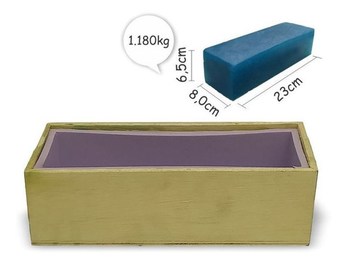 Imagem 10 de 11 de Forma De Madeira C/ Silicone Mod.7 Medidas (23,5x6x7,8cm)