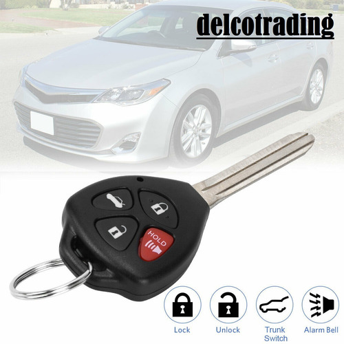 Control Remoto Llave Toyota Avalon Base Xl Xls 2008 Al 2012