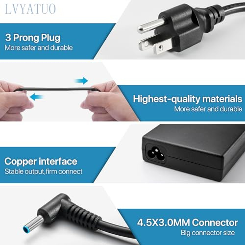 Cargador De 120w Para Hp Usb-c Dock G5 Station Power Cord,