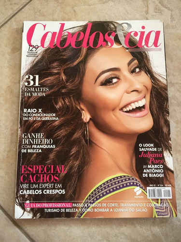 Revista Cabelos E Cia 224 Juliana Paes Especial Cachos I966