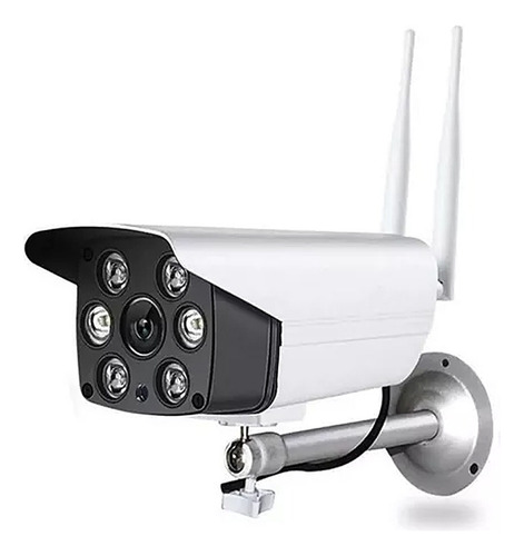 Camara Ip Exterior Inalamabrica Wifi 1080 Hd +soporte Color Blanco