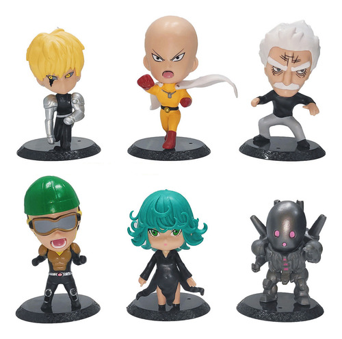 . Juego De 6 Figuras De Acción De Pvc De Anime One Punch