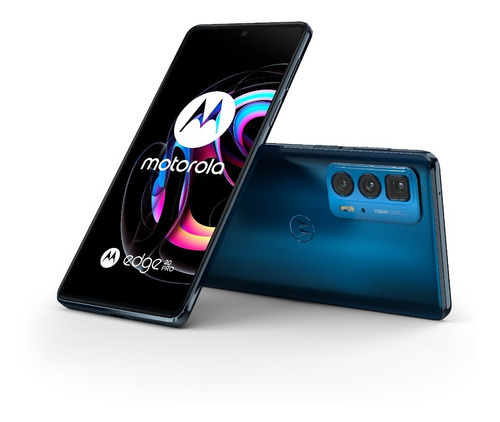 Imagen 4 de 6 de Celular Motorola Edge 20 Pro 256gb + 12gb Ram Oled Nfc Azul Color Azul midnight