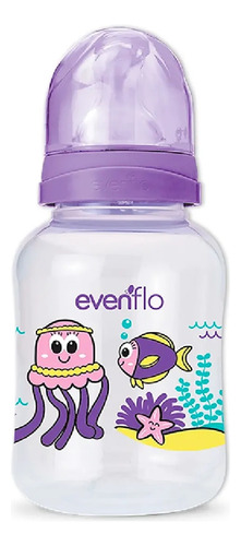 Biberón Diseño Acuario Violeta 120ml Evenflo Febo