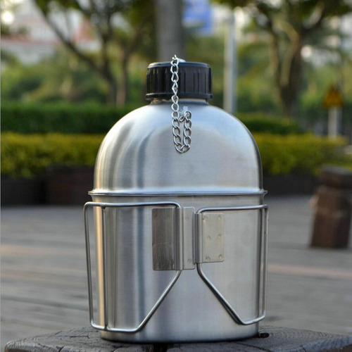 Cantimplora 1l Y Copa De.6l De Material Acero Inxodiable