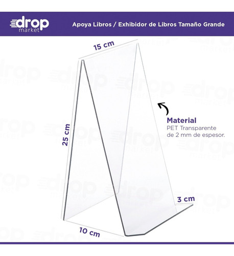 Imagen 3 de 10 de Sujeta Libros - Apoya Libros - Soporte Porta Libros - Grande