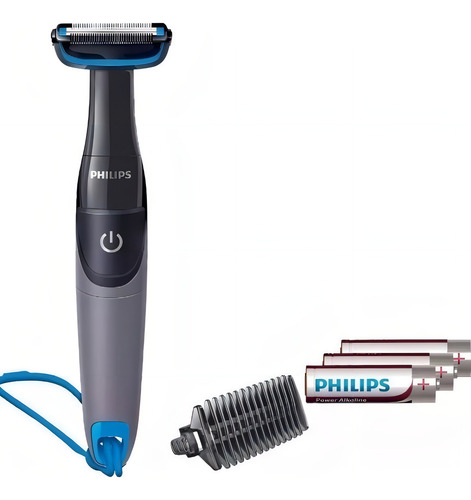 Cortadora de pelo impermeable Philips Bodygroom, baterías Bg1024/10