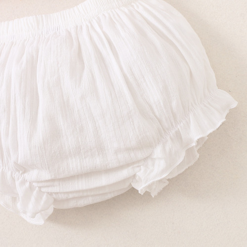 Conjunto De 2 Piezas Con Vestido Halter De Algodón Para Bebé