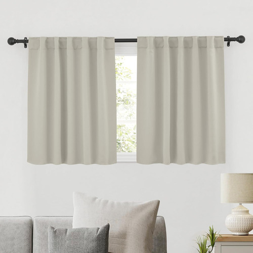 Cortinas Opacas Para Cocina, Baño Y Dormitorio 86x91 Cm