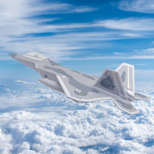 Avión Militar Ailejia F-22 Diecast Con Luces Y Sonido