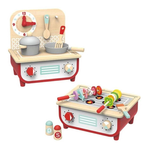 Imagen 2 de 3 de Cocina Y Parrilla Para Asar De Madera