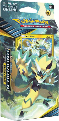 Pokemon Tcg: Sun  Moon Unbroken Bonds Zeraora Theme Deck