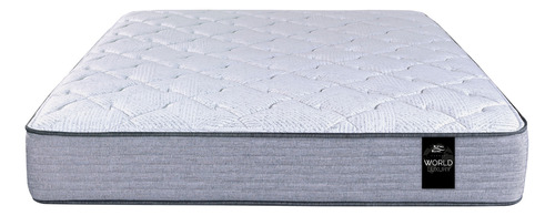 King Koil World Luxury Bradley colchón king de resortes color blanco y gris 200x200cm