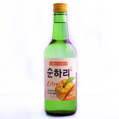 Alcohol Coreano Soju Chum Churum Citron 1 Pza 360 Ml 