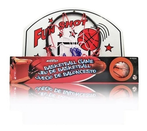 Aro Mini Baloncesto Basketball Juego Red Y Balón Para Pared
