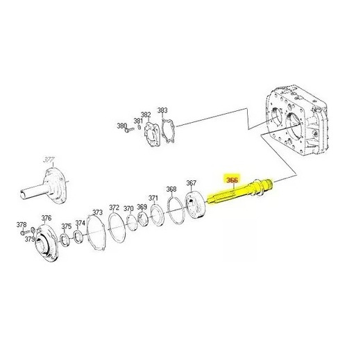Eixo Piloto Mbb 1519 2219 Ak680/s680 Zf 1250312171