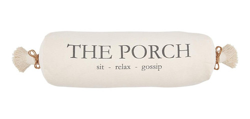 The Porch Bolster Pillow, 1 Unidad Paquete De 1