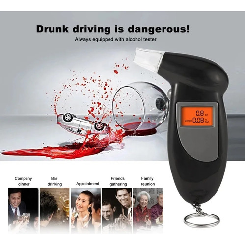 Alcoholímetro Digital Alcotest Detector De Alcohol Portatil