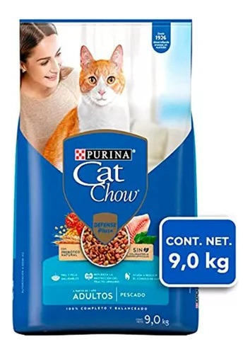 2 Bolsas Croquetas Alimento Cat Chow 9k C/u Pescado