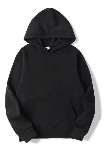 3 Buzos Canguro Capucha Liso Algodon Frizado Hoddie Unisex 