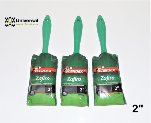 Brocha 2 Pulgadas  |  Cerdex  Linea Zafiro (2 Pack)