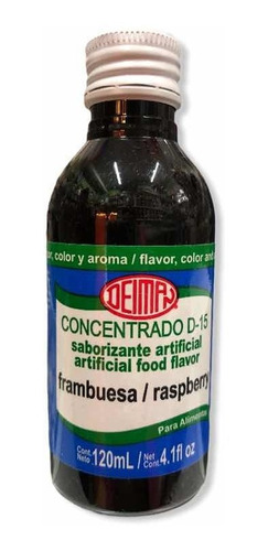 Concentrado Saborizante Comestible De Frambuesa 120 Ml