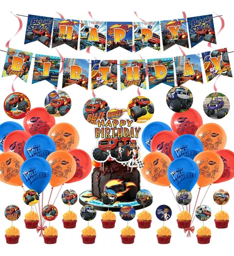 comprar 38 Decoracion Fiesta Cumpleaño Blaze And The Monster 1