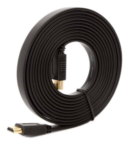 Cable Hdmi 4k Plano 1.8mts 1.4 High Speed 3d Skyway Oro Hd