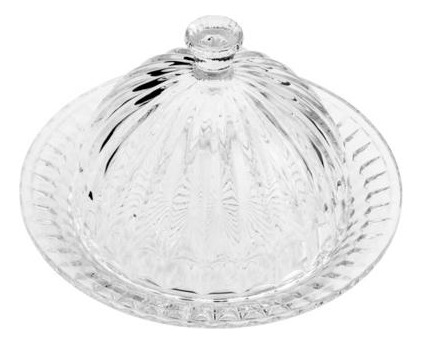 Queijeira Lyor Renaissance De Cristal Incolor 20cm