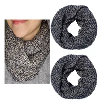Comprar Lleva 2 Cuellos Bufanda Lana Abrigador Invierno